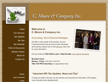 Tablet Screenshot of cmooreinc.com